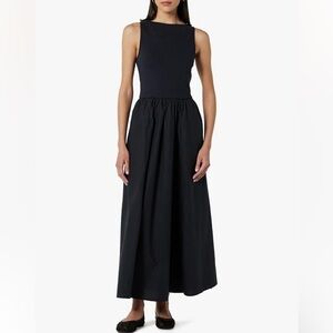 The Drop Womens Dia Mixed Fabric Midi Tank Dress